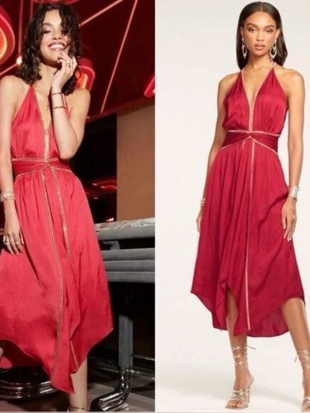 Ramy Brook Melanie Embellished Midi Dress